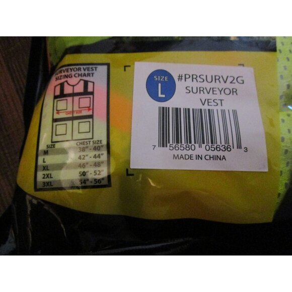 Forester Hi-Vis Class 2 Mesh Safety Vest Multi Pocket Surveyor Vest Mic Clip L - Picture 5 of 6